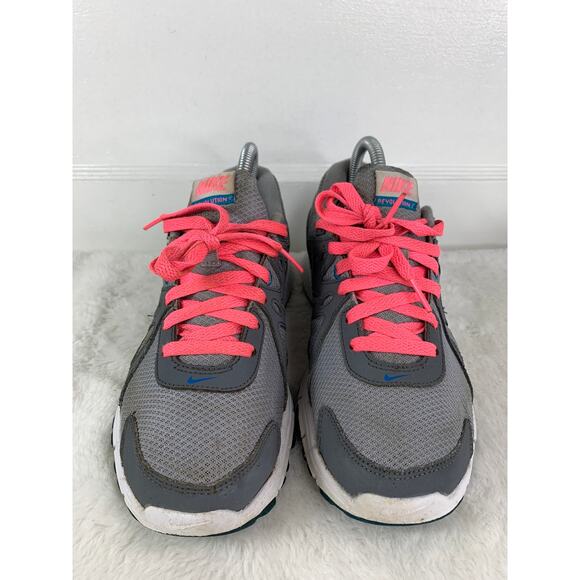 Nike Women’s Revolution 2 Running Shoes Grey Pink Lace Up Size 8.5 - Picture 2 of 11